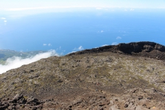 Pico volcano crater
