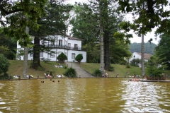 Sulfur water swimming pool