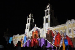 Videomapping no Palácio de Mafra